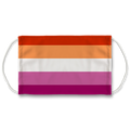 Lesbian Flag Face Mask