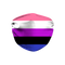 Genderfluid Flag Face Mask