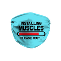 Installing Muscles Blue Face Mask