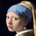 Girl with a Pearl Earring (1665) by Johannes Vermeer Face Mask