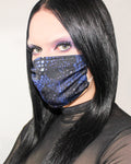 Sparkyle Studio Leopard Blue Face Mask