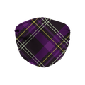 Purple Plaid Pattern Face Mask