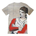 Saltimbanue Seated with Arms Crossed (1923) by Pablo Picasso All-Over Print T-Shirt